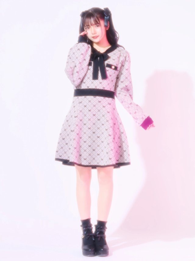 モノグラムJQニットOP - Ank Rouge(アンクルージュ)のワンピース  