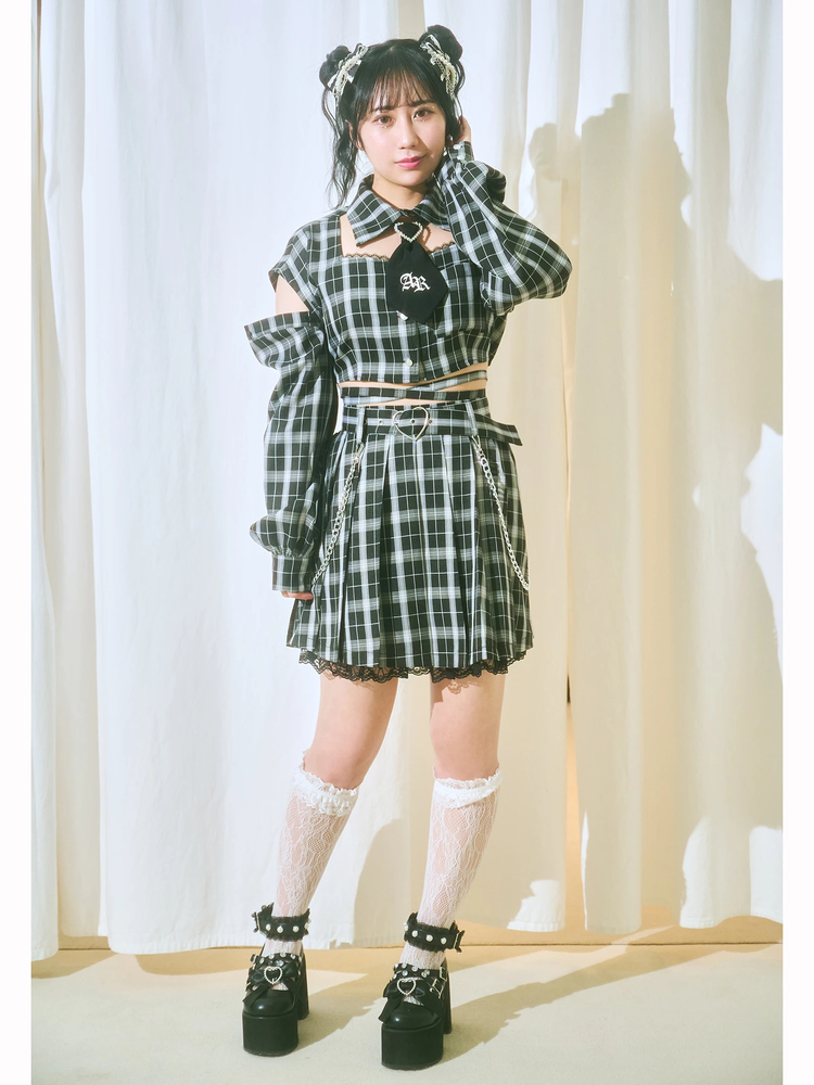 Ank Rouge ネクタイ付きぐるぐるTOPS ネクタイ付きぐるぐるTOPS - Ank Rouge(アンクルージュ)のT