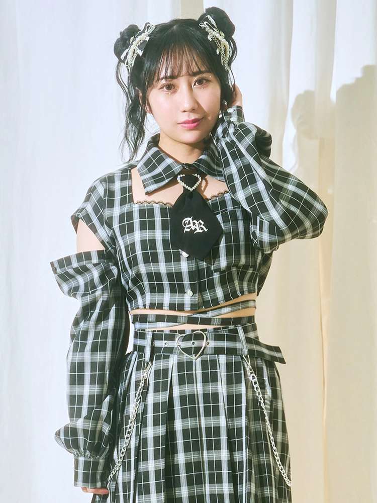 Ank Rouge ネクタイ付きぐるぐるTOPS ネクタイ付きぐるぐるTOPS - Ank Rouge(アンクルージュ)のT