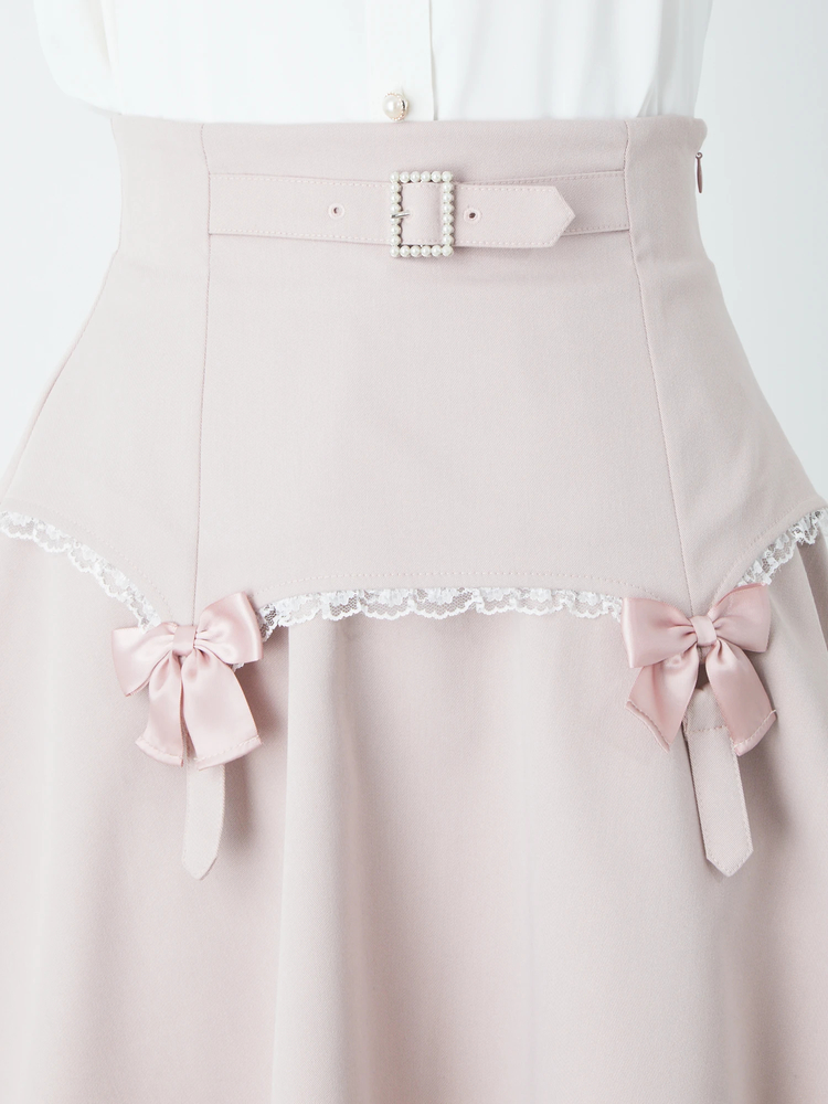 ヨークフリルリボンSK - Ank Rouge(アンクルージュ)のスカート