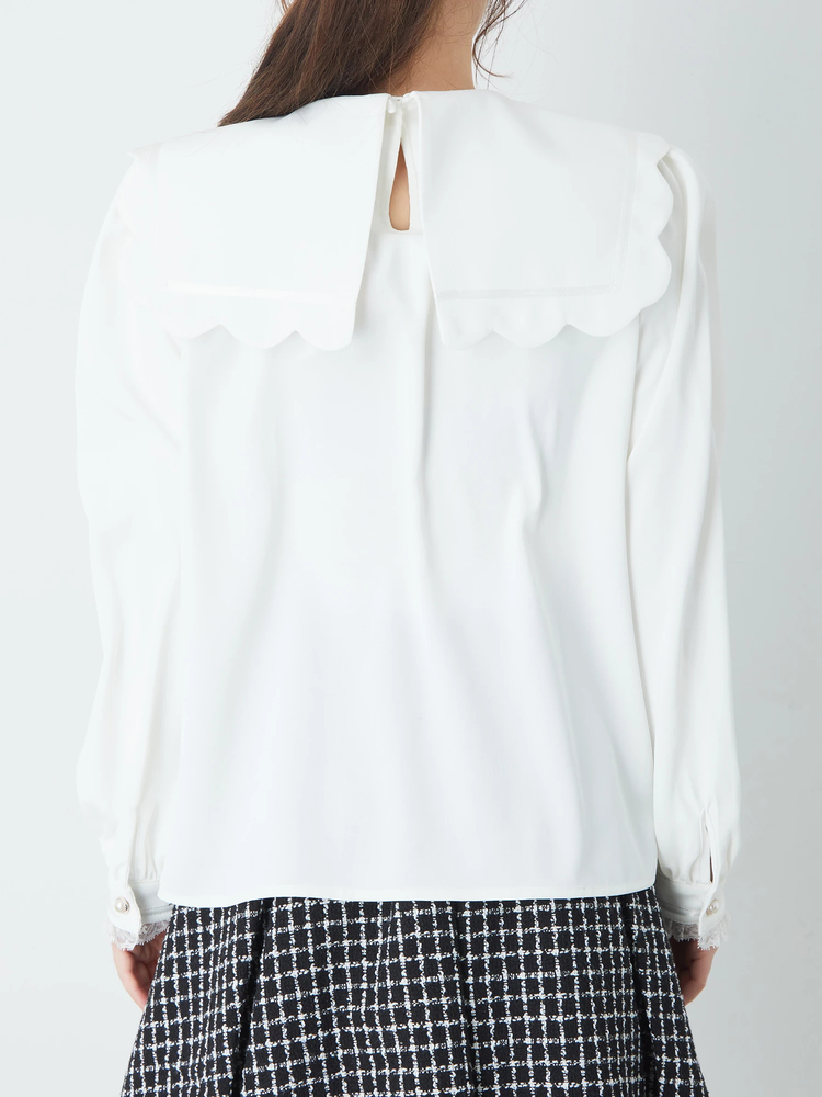 セーラーカラータックブラウス - Ank Rouge(アンクルージュ)のシャツ