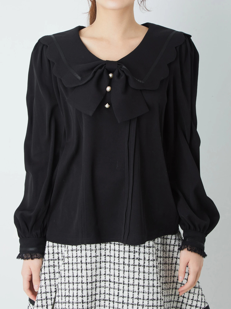 セーラーカラータックブラウス - Ank Rouge(アンクルージュ)のシャツ