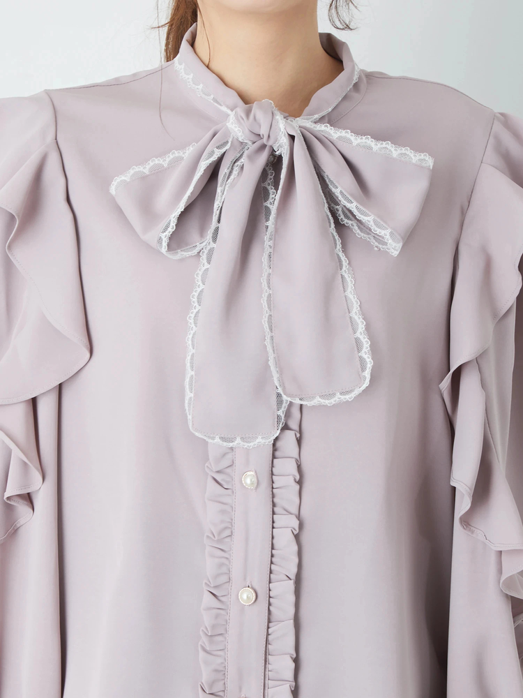 新品♡未使用 2018SS ピンキー&amp;ダイアン ラッフルスリーブ ブラウス 楽天市場】【SALE／60%OFF】◇配色ラッフルスリーブブラウス