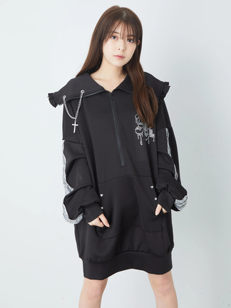 正規品♡レーヨンロゴ上下セット♡ダークグレー クロスロゴプルオーバー - Ank Rouge(アンクルージュ)のTシャツ