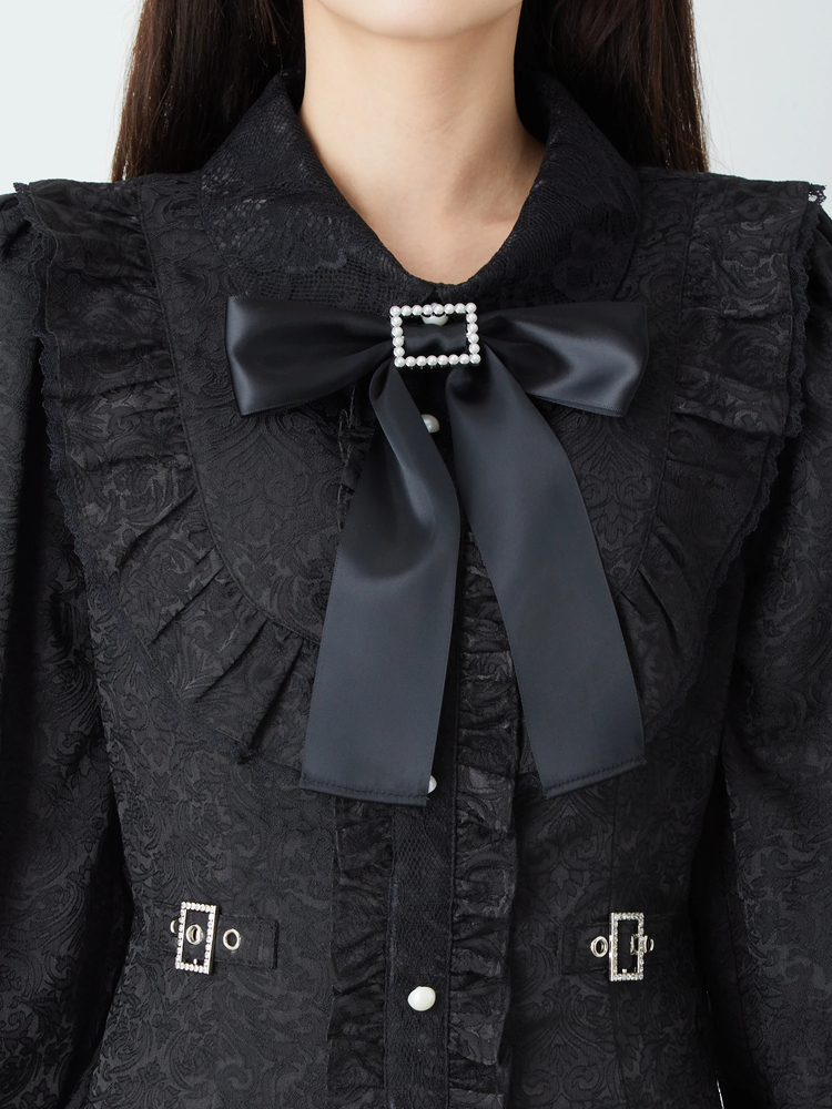 【最終値下げ】Ank Rouge ジャガードドーリーワンピース ブラック 最終値下げ】Ank Rouge ジャガードドーリーワンピース ブラック
