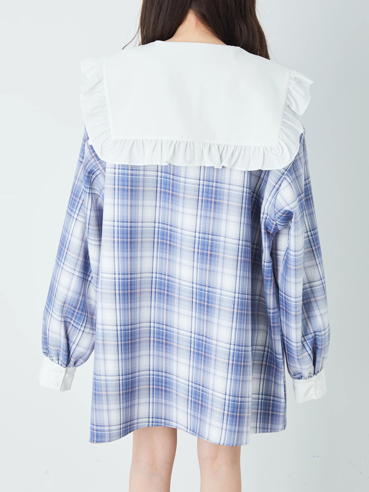 ハートネクタイシャツOP - Ank Rouge(アンクルージュ)のシャツワンピ