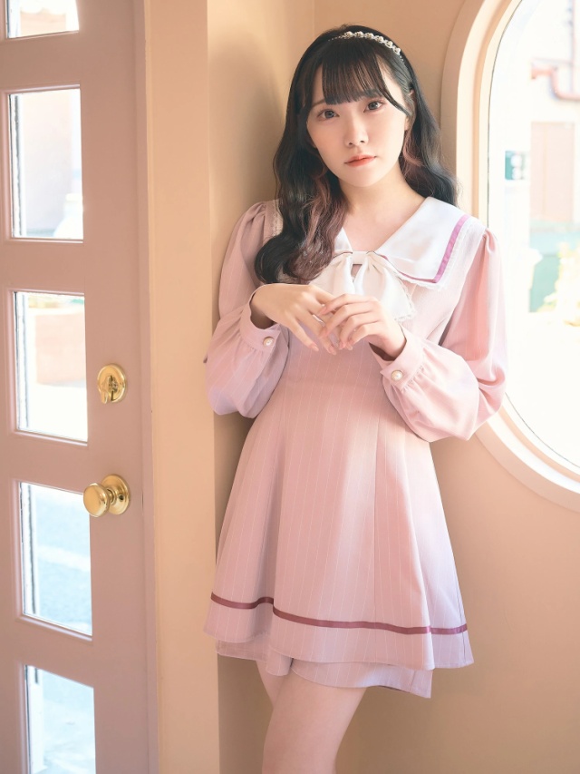 チュールレース?キラキラ☆パールビジュー付き?インナーマスク?ピンク  