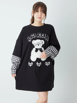 くまリボン レイヤードTe - Ank Rouge(アンクルージュ)のTシャツ