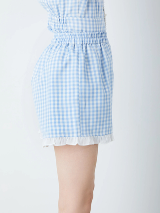 aochan♡sheller♡美品　vividチェックツイードキュロット セール】チェック柄ラップキュロット（女の子）（その他パンツ