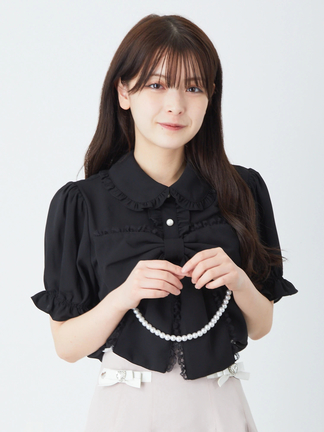 アンクルージュ はしごリボン姫袖ブラウス はしごリボン姫袖ブラウス - Ank Rouge(アンクルージュ)のシャツ