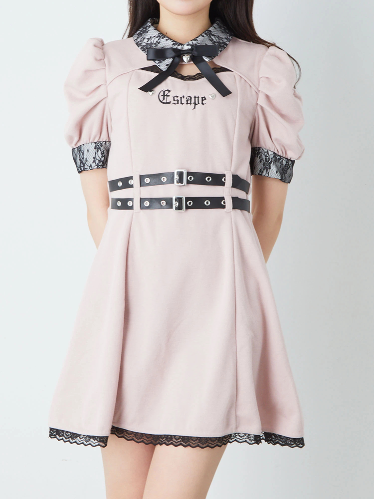 ダブルベルトフレアOP - Ank Rouge(アンクルージュ)のワンピース