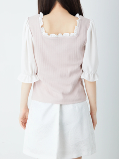 パフスリーブリボンTOPS