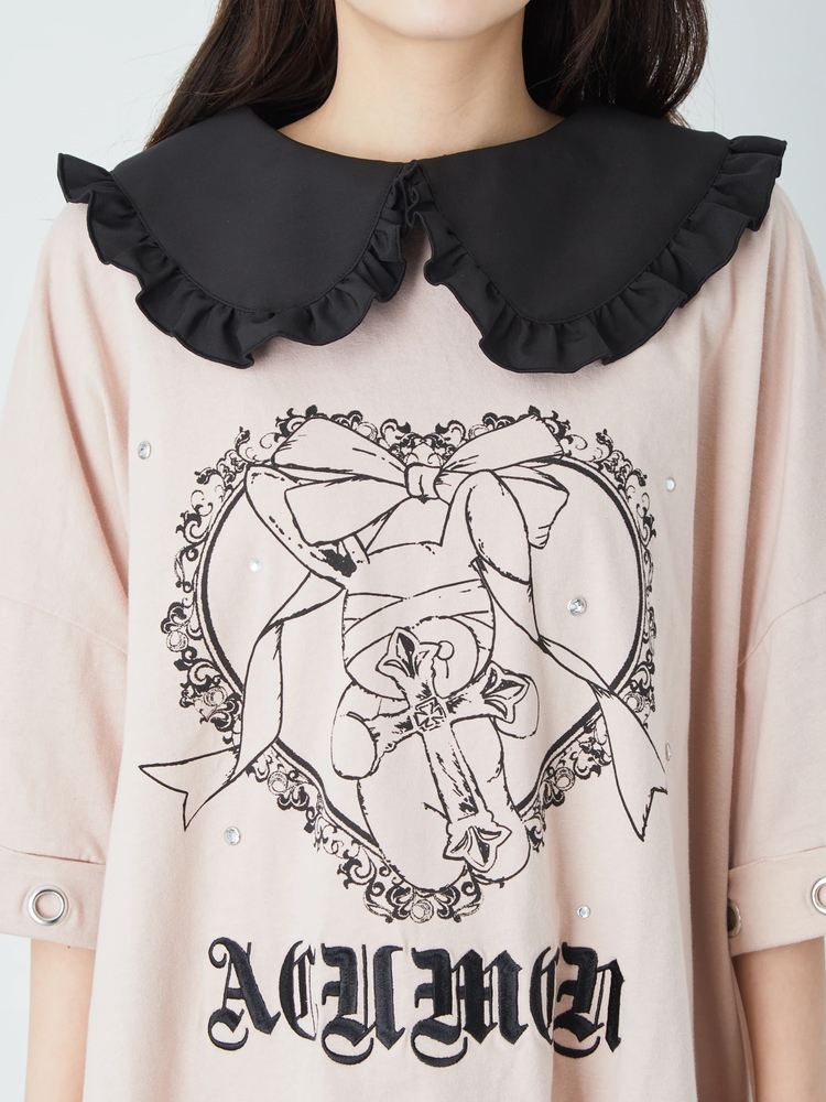 ゴシックうさちゃんプリントBig Te - Ank Rouge(アンクルージュ)のT