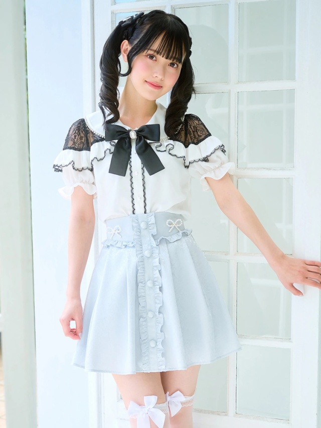 リボンジャガードSK - Ank Rouge(アンクルージュ)のスカート  