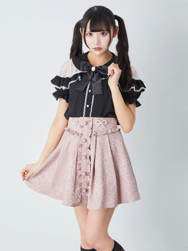 リボンジャガードSK - Ank Rouge(アンクルージュ)のスカート