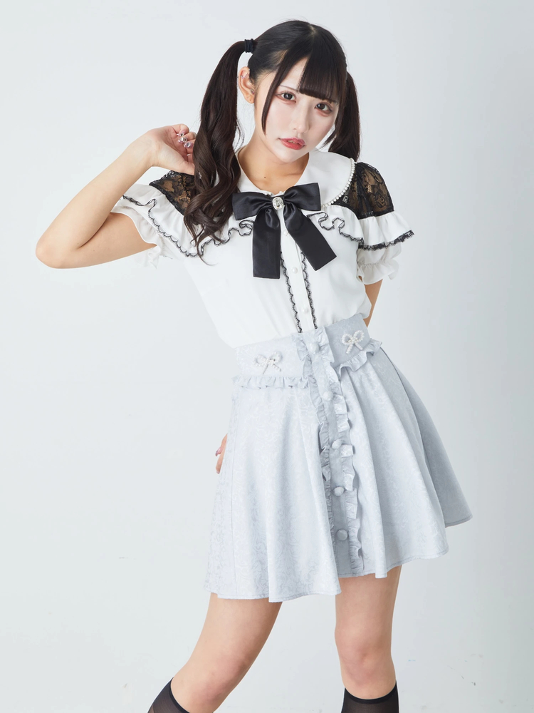 ストロベリーリボンポンチョコート - Ank Rouge(アンクルージュ)の