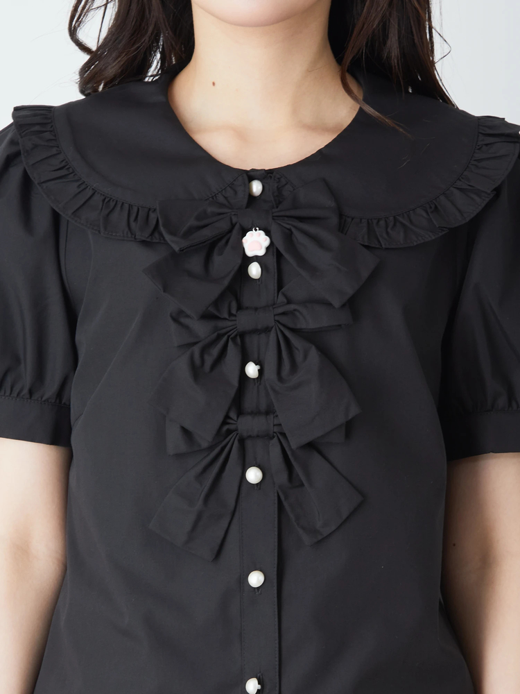 リボンが3つブラウス - Ank Rouge(アンクルージュ)のシャツ