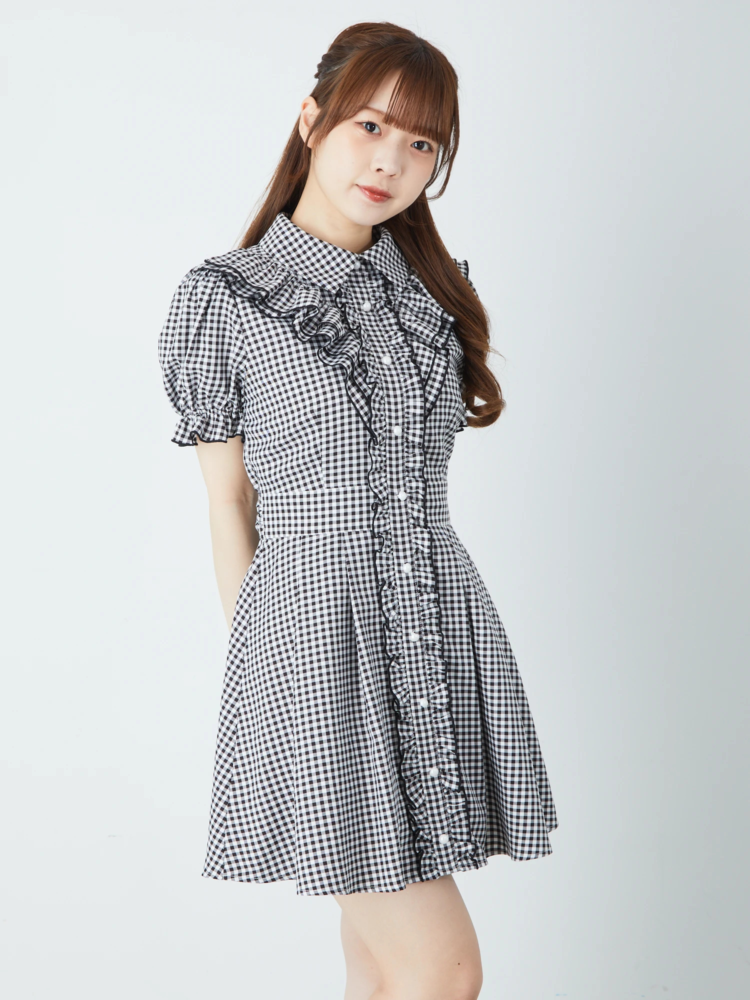 宅送] ara・ara One-piece Outer check ギンガム | paradorelquijote.com