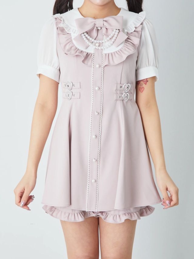 ヨークフリルハートベルトコンビネゾン - Ank Rouge(アンクルージュ)の  