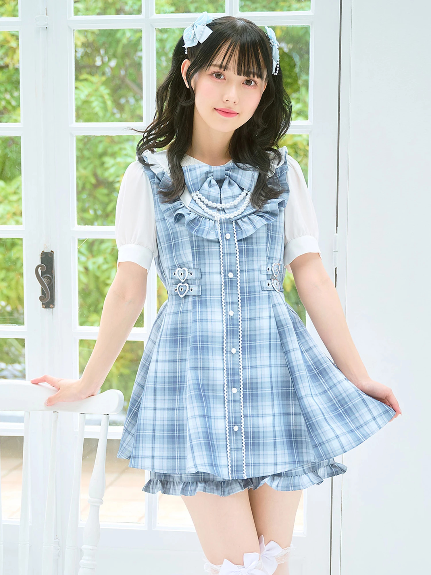 アンクルージュ Re♥Twinkle フリルキャミコンビネゾン\u0026シフォンTOPS2点セットアップ