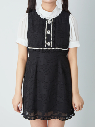 アクアージュセット アニュアンス anuans ラクーン混アシメネックニットセットアップ