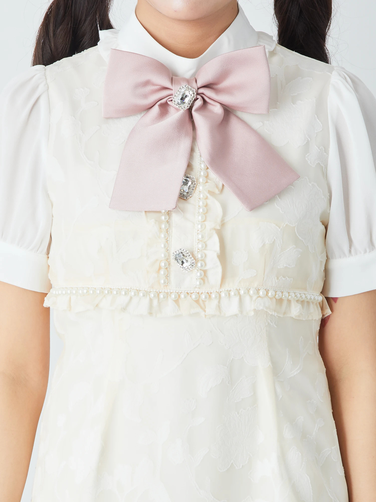♡AnkRouge♡アンクルージュ♡スタンドカラーセットアップ風OP♡ブルー♡ スタンドカラーセットアップ風OP - Ank Rouge(アンクルージュ)の