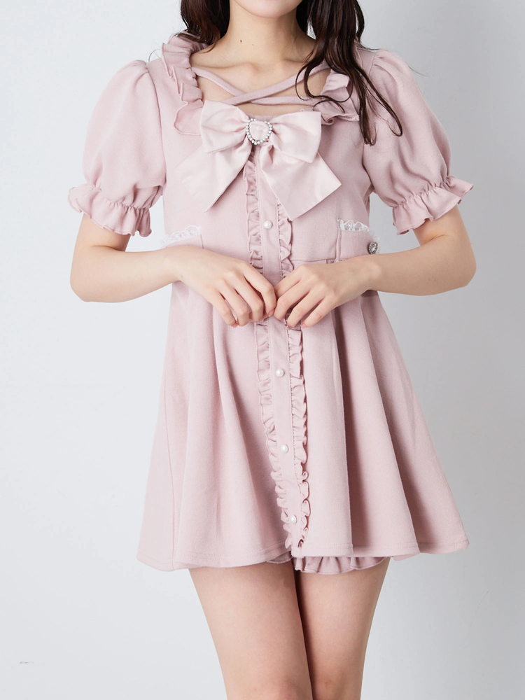 MAC DUGGAL フローラルボタンフィット＆フレアドレス Floral Button Fit & Flare Dress - Mac Duggal