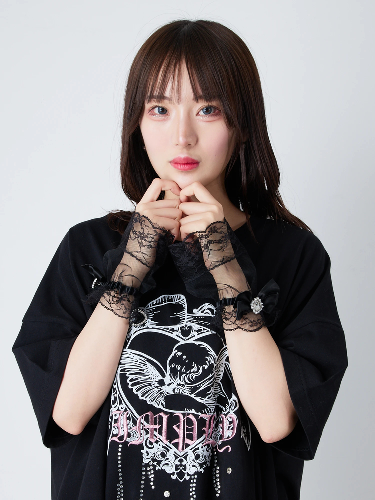 カフス付きレースアームウォーマー - Ank Rouge(アンクルージュ