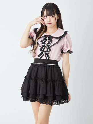 レースティアードSK - Ank Rouge(アンクルージュ)のスカート