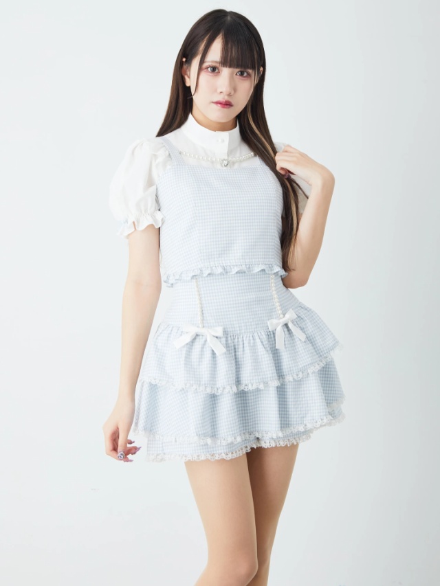 ギンガムチェックティアードスカパン - Ank Rouge(アンクルージュ)の  