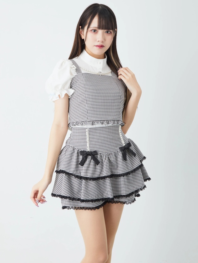 ギンガムチェックティアードスカパン - Ank Rouge(アンクルージュ)の  