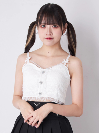 プチリボンカップインレースキャミ - Ank Rouge(アンクルージュ)の