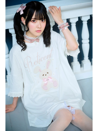 誕生日プレゼント 合皮うさちゃんBigTe - Ank Rouge(アンクルージュ)のTシャツ ジャケット・アウター