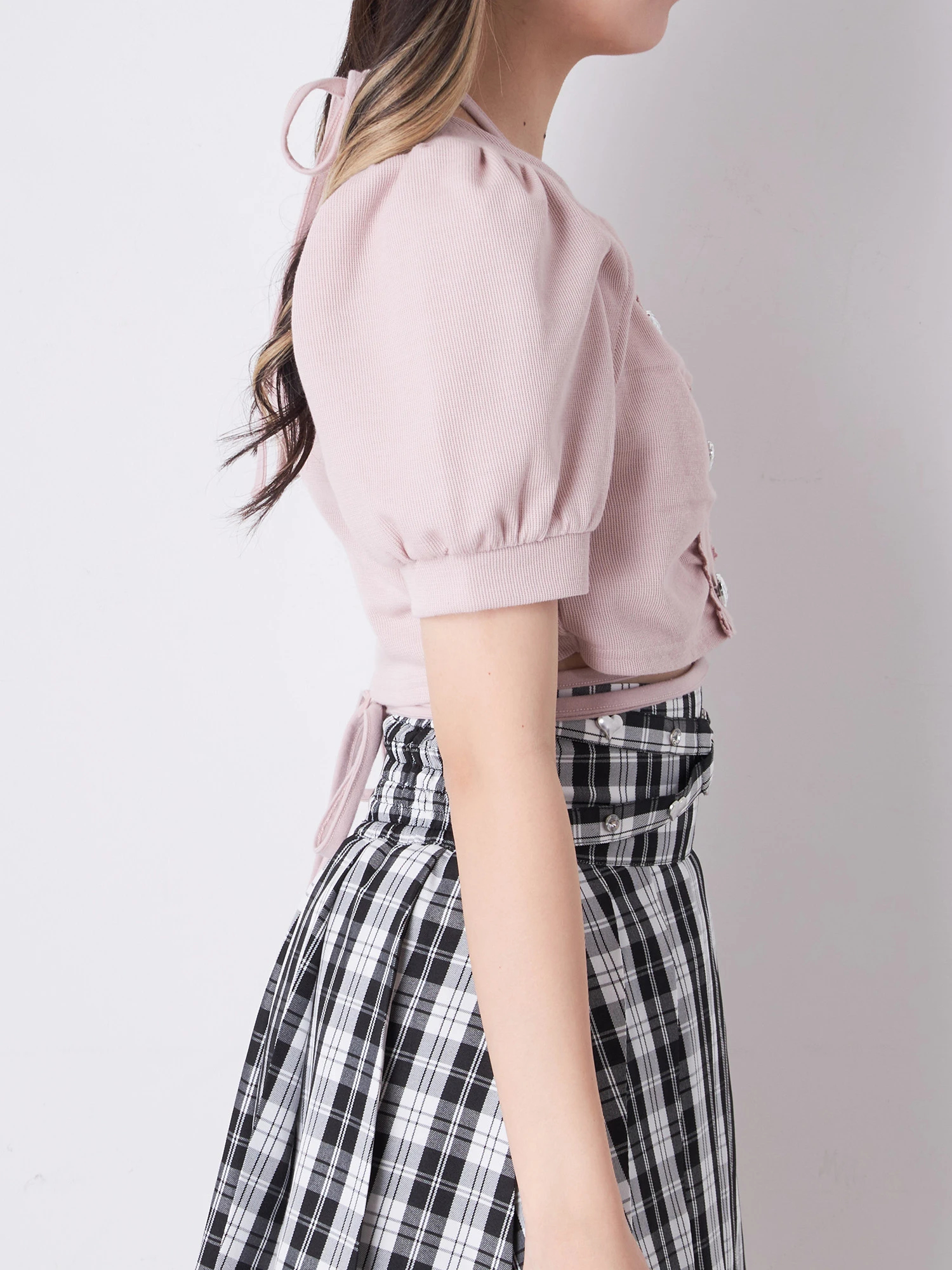 重ね着風ぐるぐるTOPS - Ank Rouge(アンクルージュ)のTシャツ