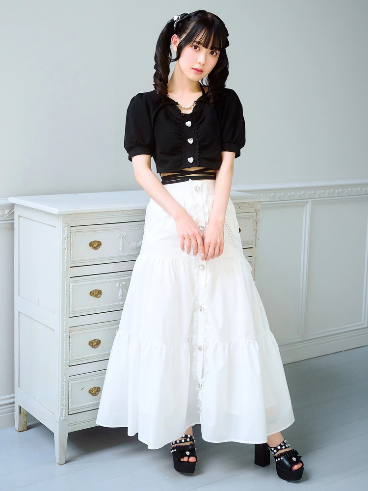 ちーちゃんマントルピース　アンジュタイプ 重ね着風ぐるぐるTOPS - Ank Rouge(アンクルージュ)のTシャツ