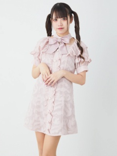 デコルテ開きフリルOP - Ank Rouge(アンクルージュ)のワンピース  