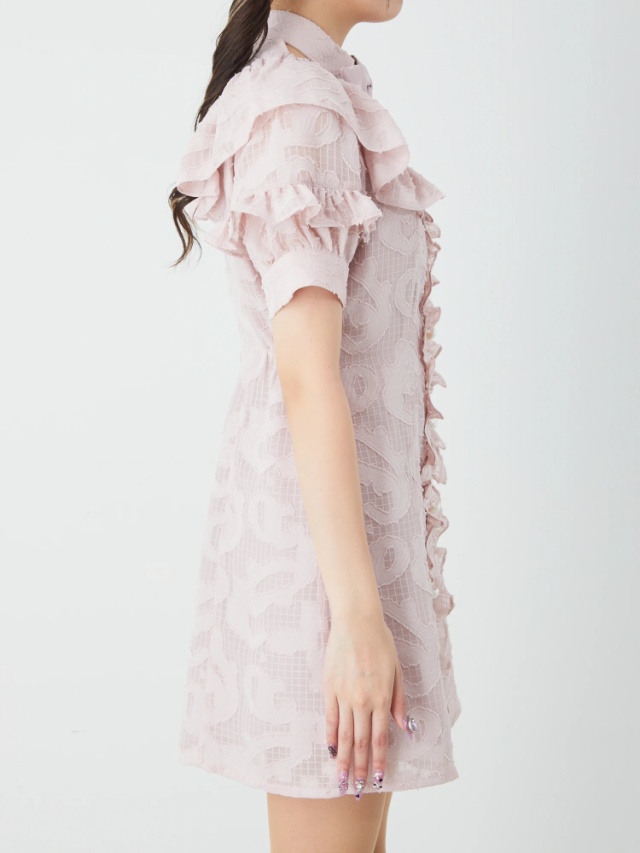 デコルテ開きフリルOP - Ank Rouge(アンクルージュ)のワンピース  