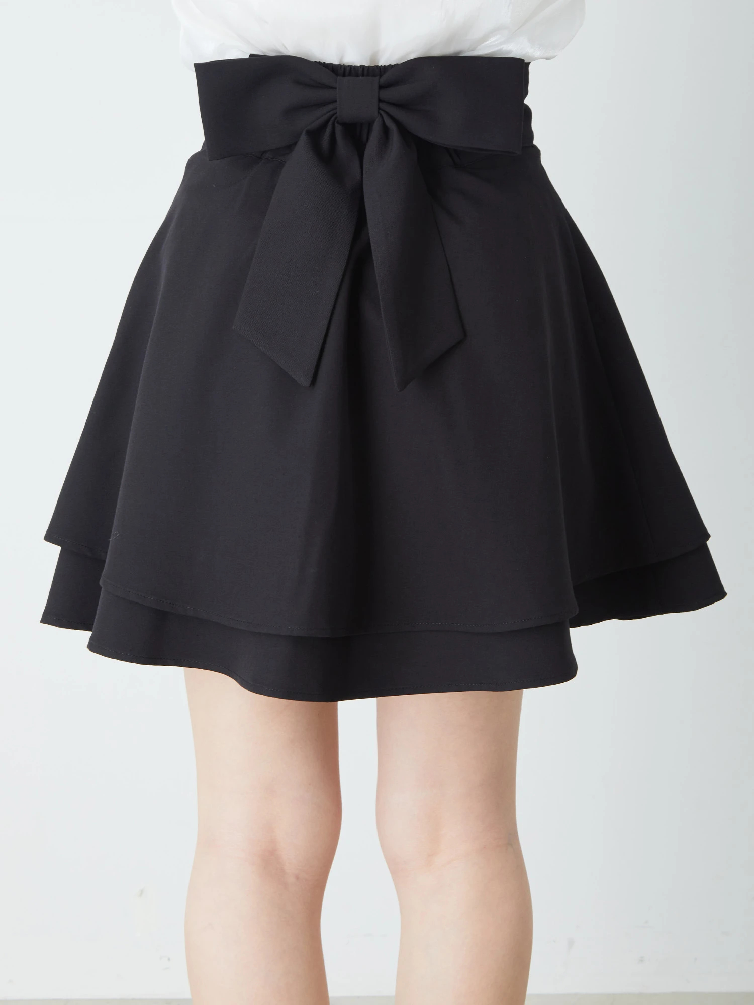 Backリボン2段スカート - Ank Rouge(アンクルージュ)のスカート 