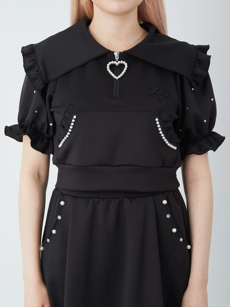 (じゅりあです)❤お洒落な❤「アンテプリマ」カットソー ARロゴ刺しゅうハーフジップTOPS - Ank Rouge(アンクルージュ)の