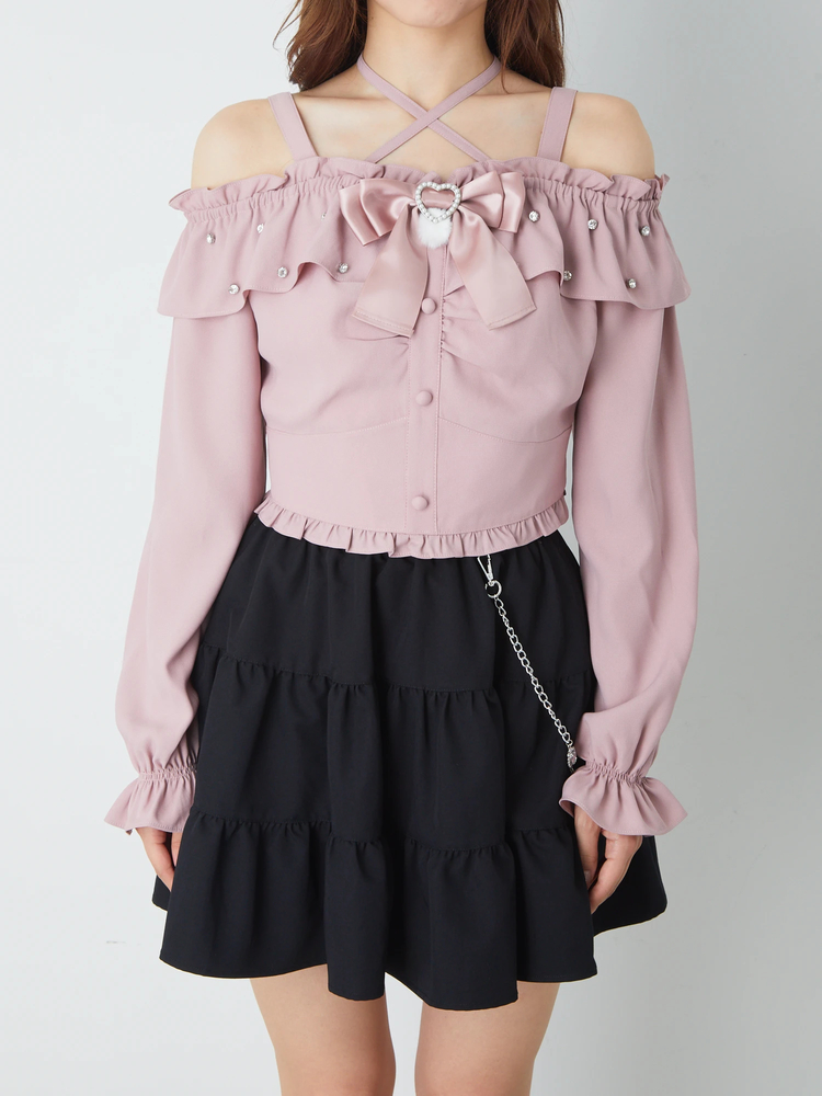 FRANGANT フランゴン　ribbon tops pink リボントップス Ribbon］Tops /［リボン］トップス | FICTION TOKYO OFFICIA