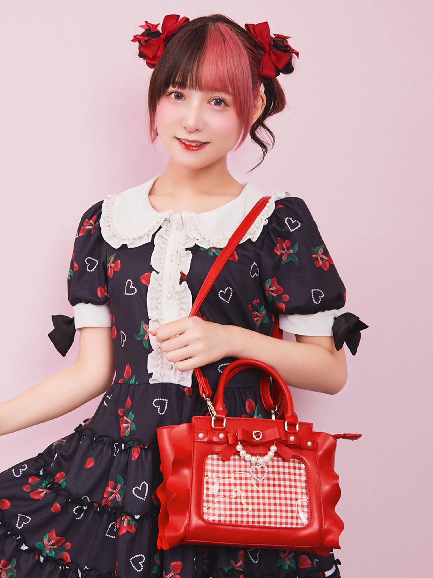 ピンク確定ファンサのおまじない バッグ bag 3 Ank Rouge アンクルージュ