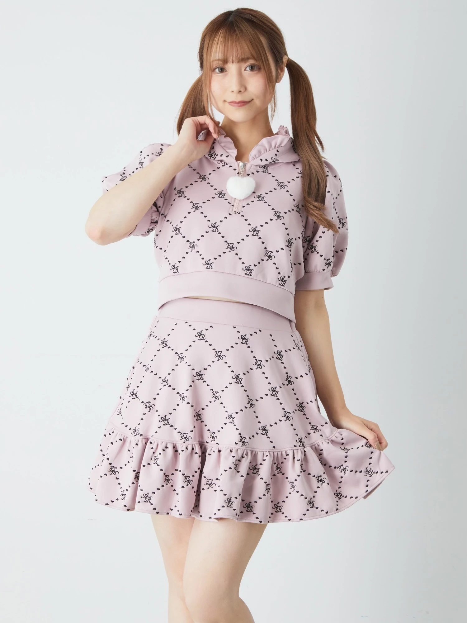 モノグラム刺しゅうSK - Ank Rouge(アンクルージュ)のスカート｜ファッション通販 Ailand（アイランド）