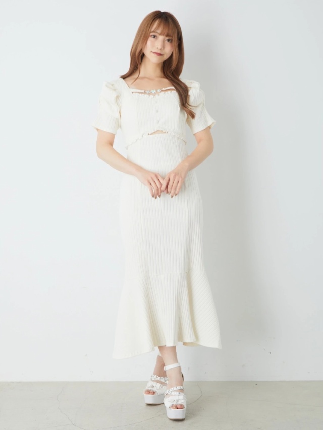 デコルテハートマーメイドOP - Ank Rouge(アンクルージュ)のワンピース  