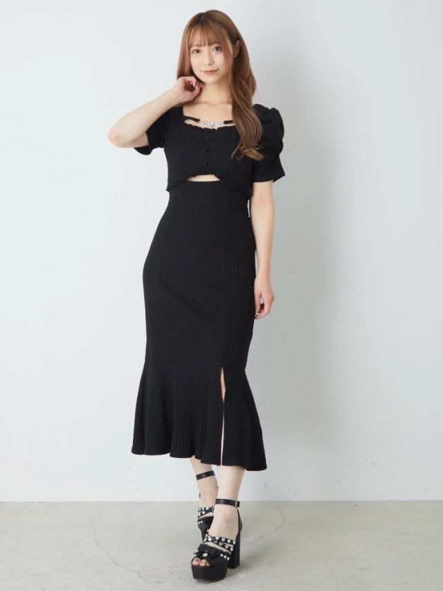 デコルテハートマーメイドOP - Ank Rouge(アンクルージュ)のワンピース  