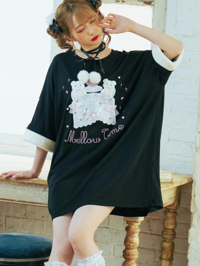 くまちゃんティーパーティーTe - Ank Rouge(アンクルージュ)のTシャツ 