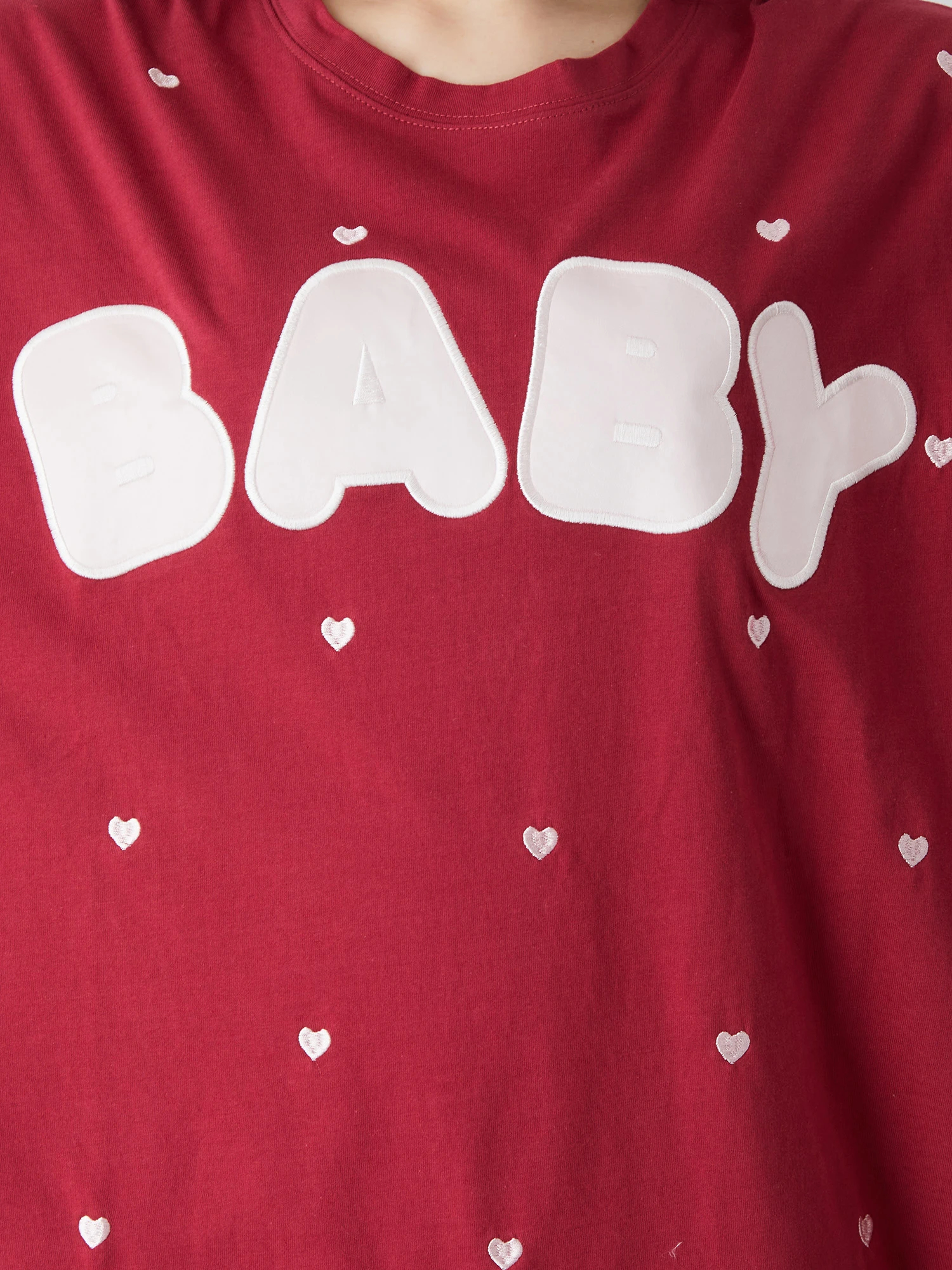 BABYハートドットTe - Ank Rouge(アンクルージュ)のTシャツ