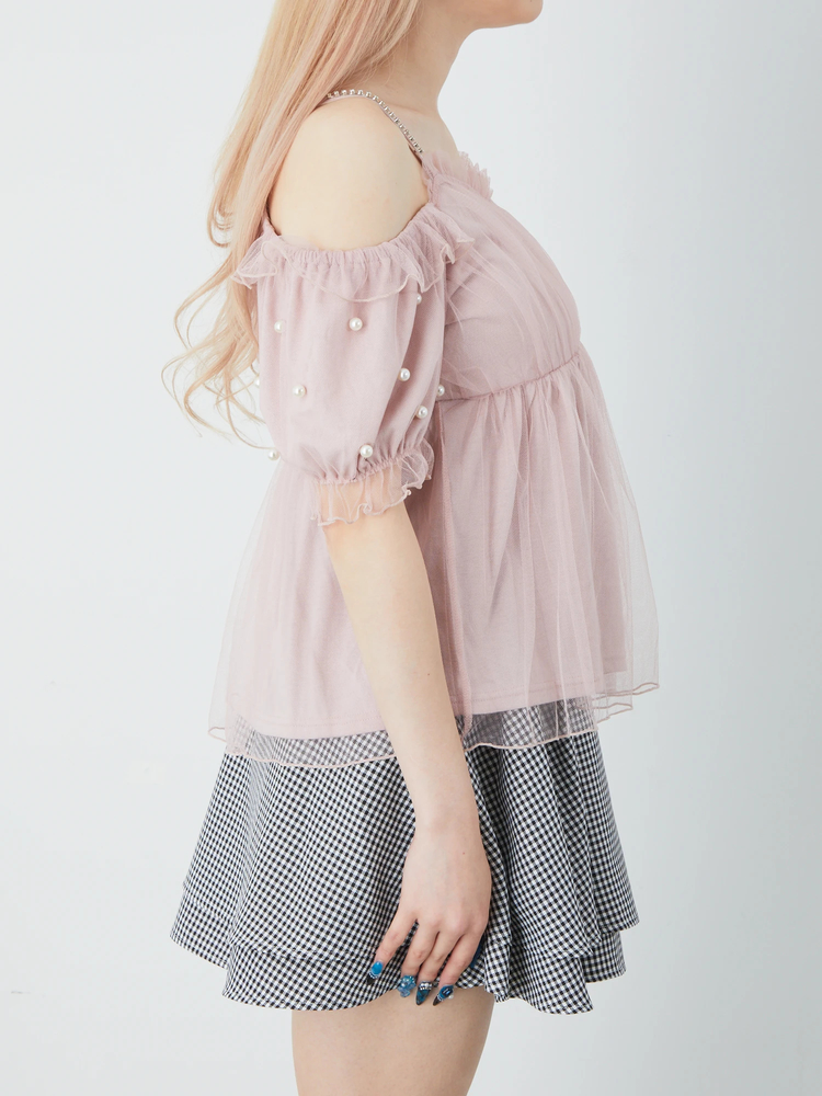 AnkRouge オフショルトップス Amazon.co.jp: アンクルージュ オフショルフェザーニット