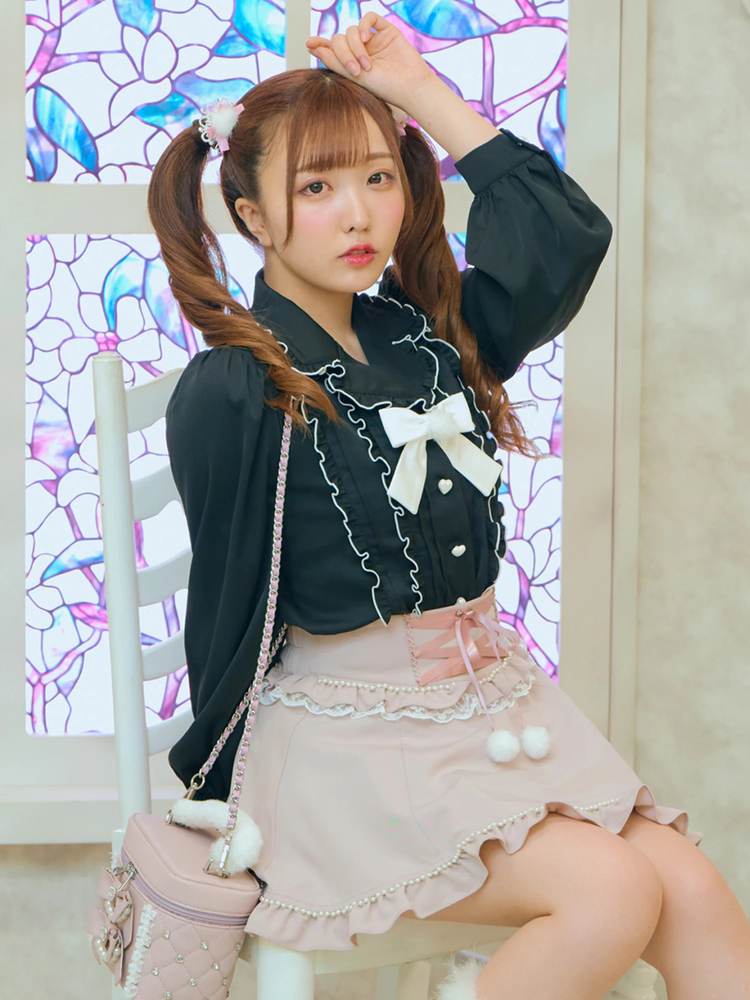 【ROSE FRANTZ】★人気★カンカンリボンミニスカート ROSE FRANTZ】☆人気☆カンカンリボンミニスカート (Rose Frantz