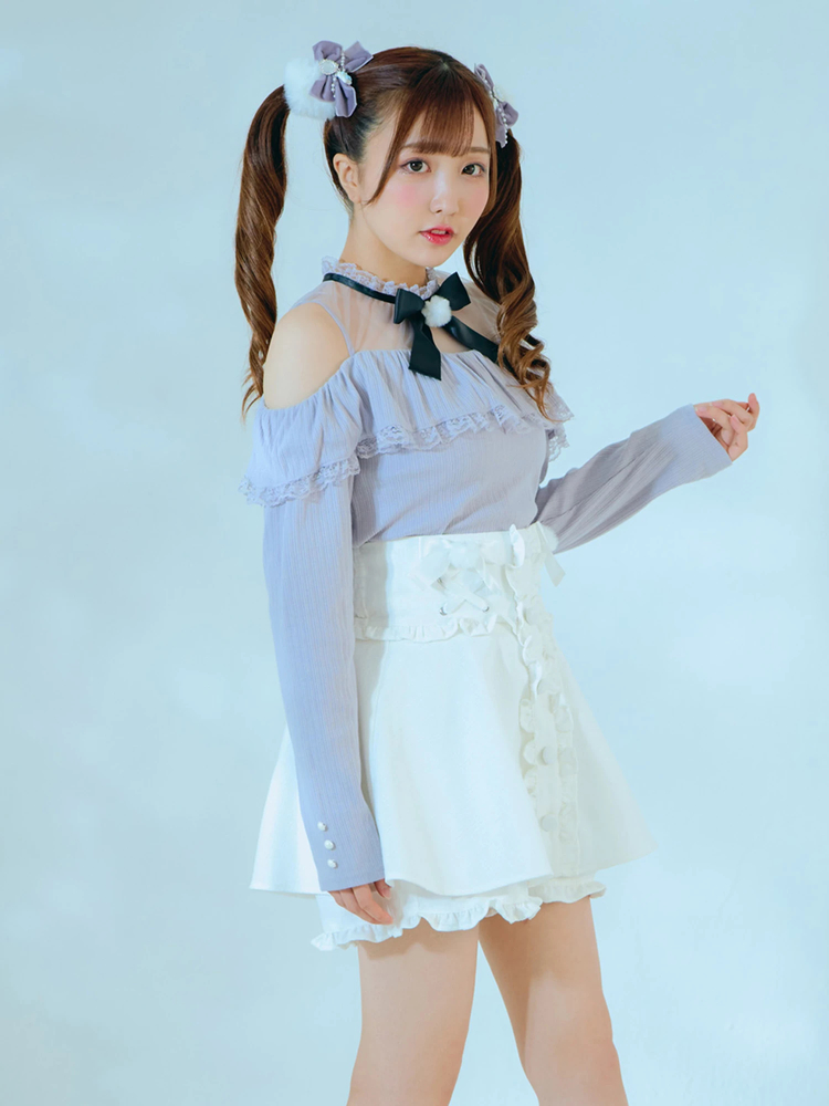 AnkRouge スカパン スカート リボン リボン&レース スカパン - Ank Rouge(アンクルージュ)のショート