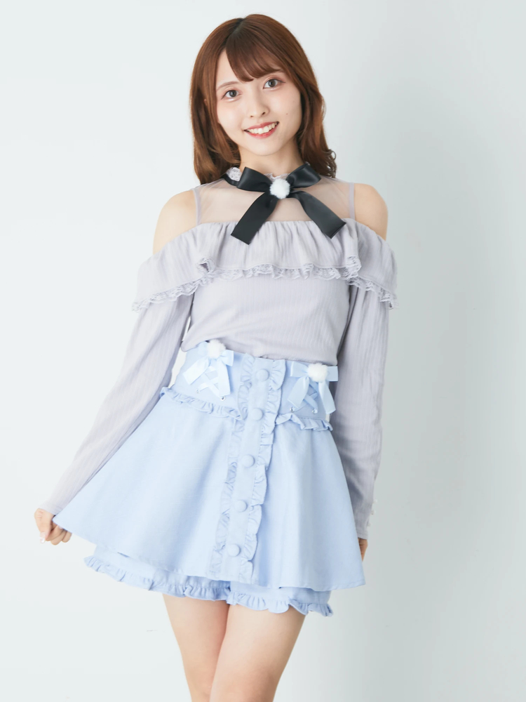 ぽんぽんリボンスピンドルスカパン - Ank Rouge(アンクルージュ)の